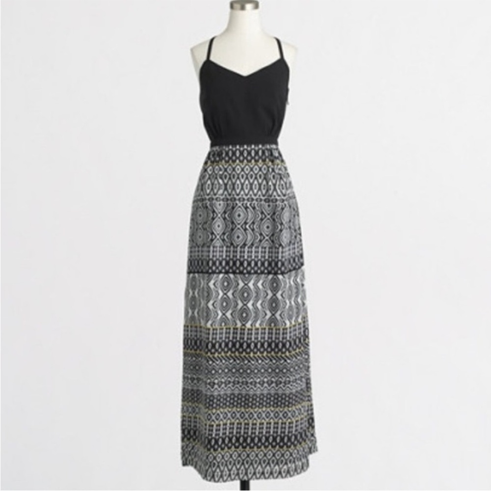 J. Crew Tribal Print Maxi Dress Sz 6